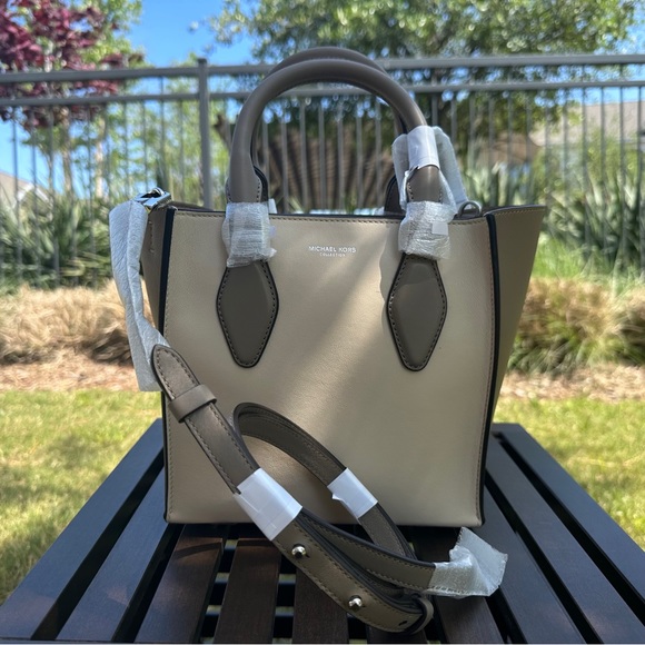 Michael Kors Collection Gracie Small Tote Crossbody Satchel Zip Top Leather Bag - Picture 6 of 15